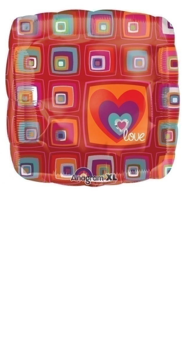 Μπαλόνι Φοιλ 18 Square Funky Love /46 εκ