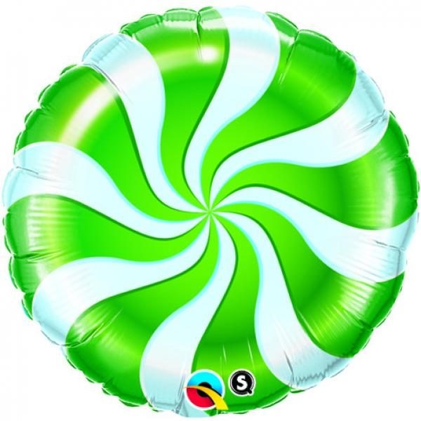 Φοιλ 9 Στρογγυλό Candy Swirl Green - Καραμέλα Πράσινη