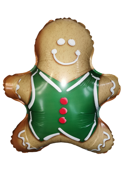 Μπαλόνι Φοιλ Σχήμα Gingerbread Man / 49 x 59 εκ