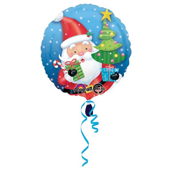 Μπαλόνι Φοιλ 17 Santa Claus with Tree 45 εκ. - Άγιος Βασίλης