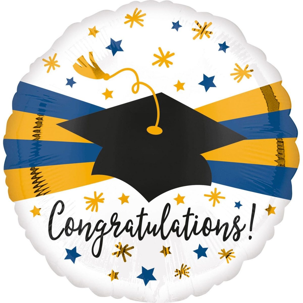 Μπαλόνι Φοιλ 18 Αποφοίτηση Blue and Gold Grad / 46 εκ