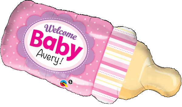 Μπαλόνι Φοιλ 39 Welcome Baby Μπιμπερό Ροζ