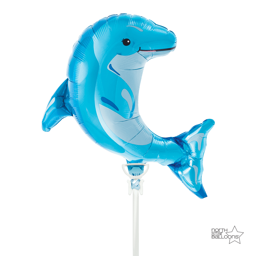 Μπαλόνι Φοιλ Μίνι Σχήμα Blue Dolphin 14 / Δελφίνι