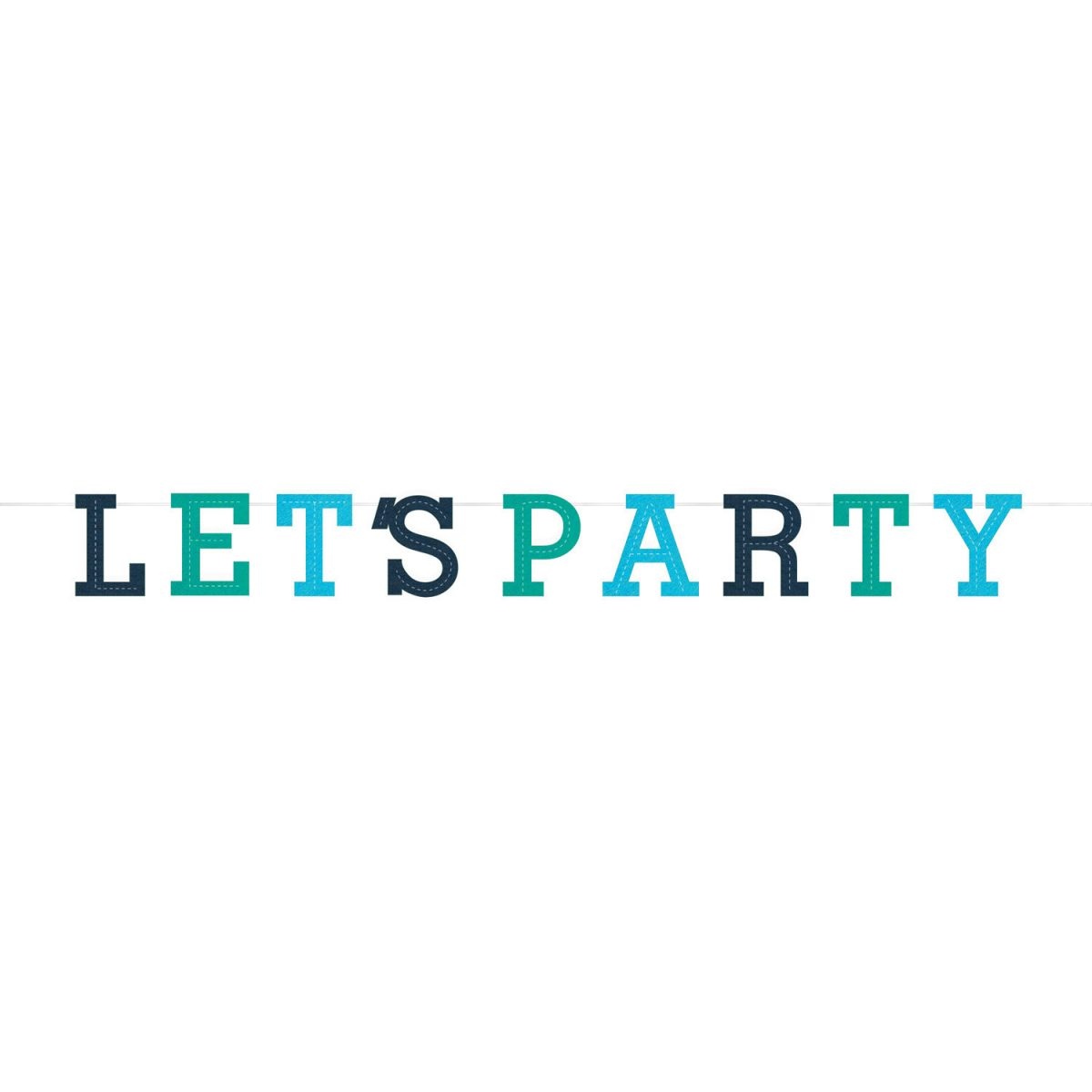 Γιρλάντα Γράμματα τσόχινη Let's Party / 167 εκ
