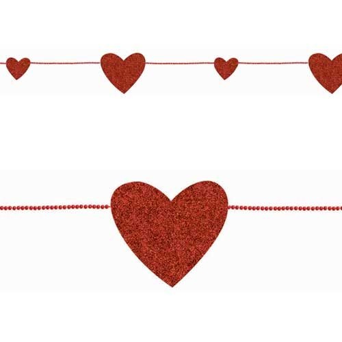 Die Cut Glitter Heart