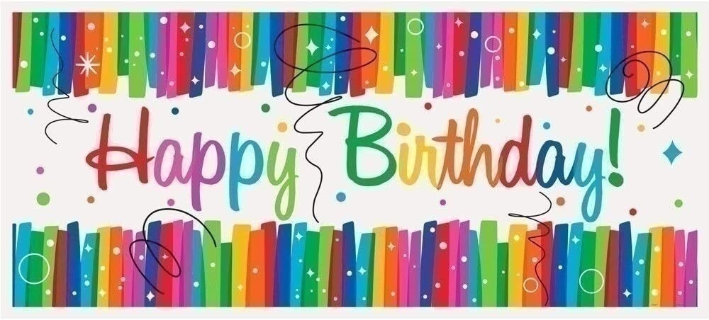 Αφίσα Rainbow Ribbons Birthday Poster / 152 x 76 εκ