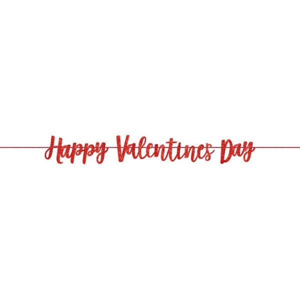 Γιρλάντα γράμματα Happy Valentines Day Glitter 3.65m