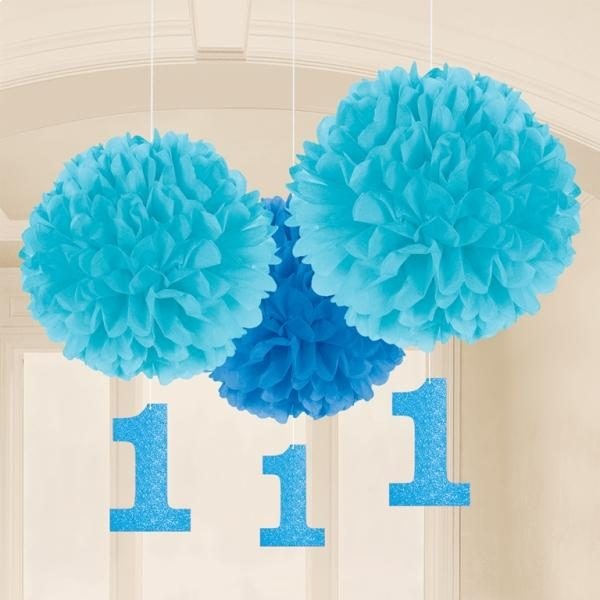 Fluffy Deco 1st Birthday Boy /3 τεμ