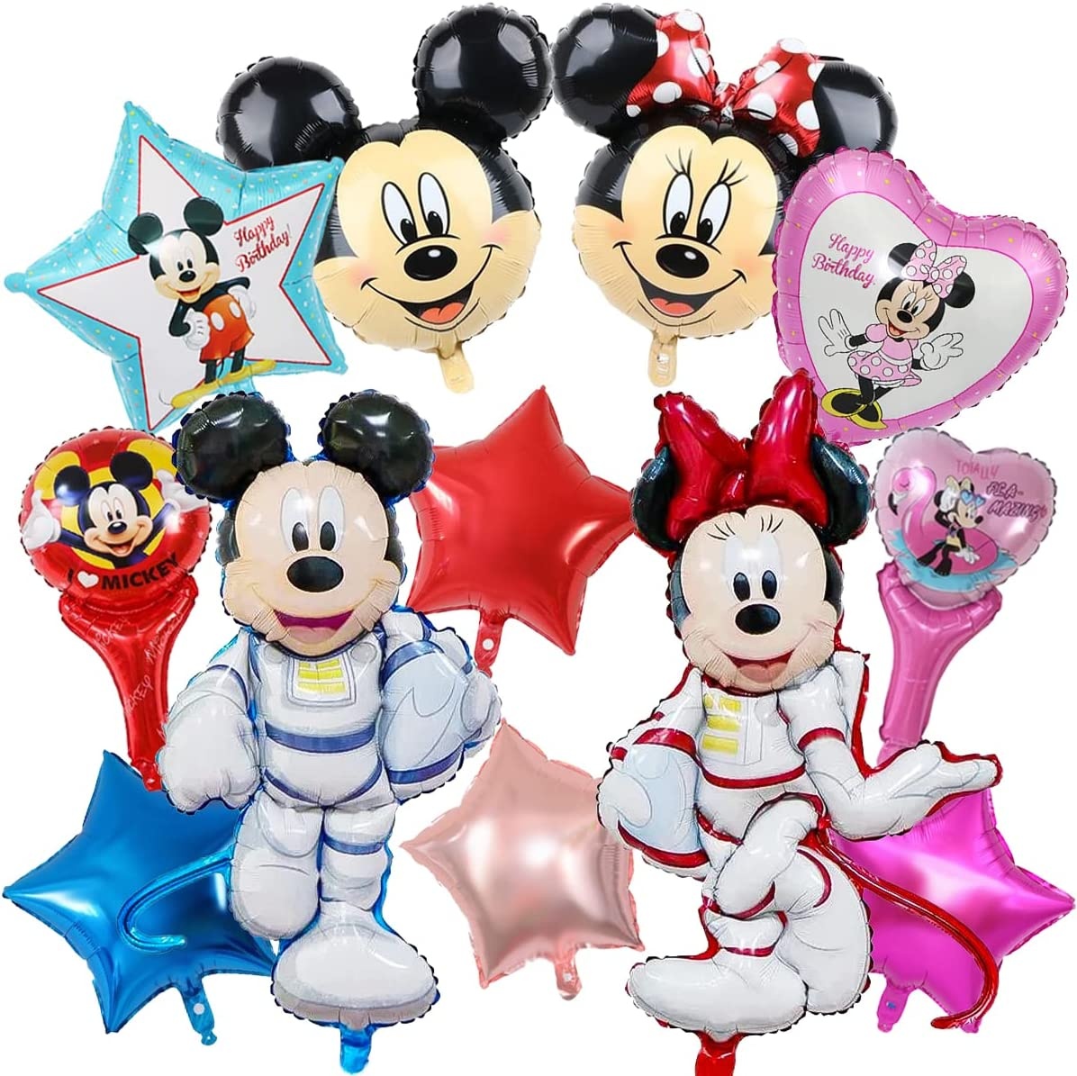 Σετ Πάρτυ με μπαλόνια Mickey & Minnie / 12 τμχ