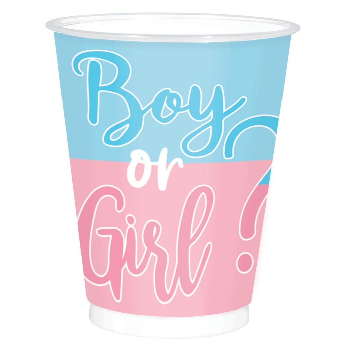 Ποτήρια Χάρτινα 250ml The Big Reveal / 8 τεμ - Boy or Girl