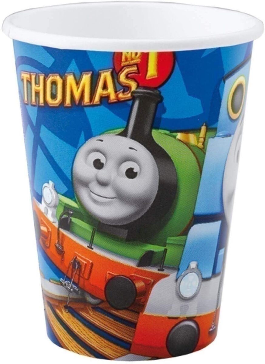 Ποτήρια 250ml Τόμας το τρενάκι /8 τεμ