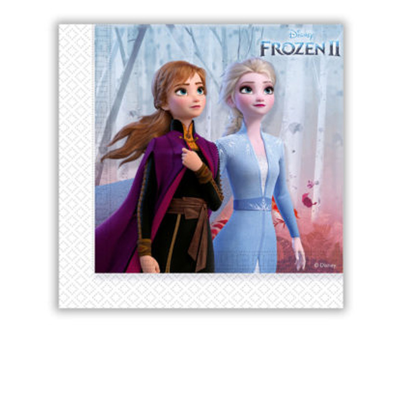 Χαρτοπετσέτες φαγητού Frozen Elsa and Anna 33×33 cm/20 τεμ