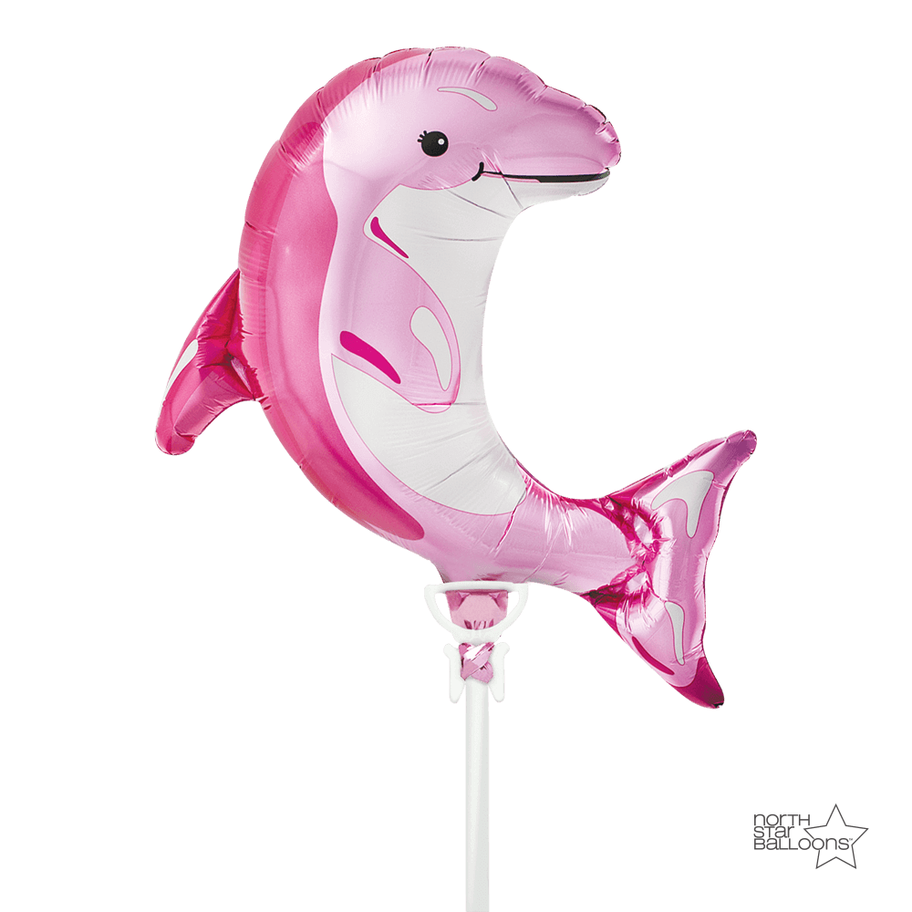 Μπαλόνι Φοιλ Μίνι Σχήμα Pink Dolphin 14 / Δελφίνι