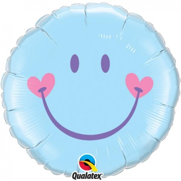 Φοιλ 18 Στρογγυλό Sweet Smile Face Pale Blue