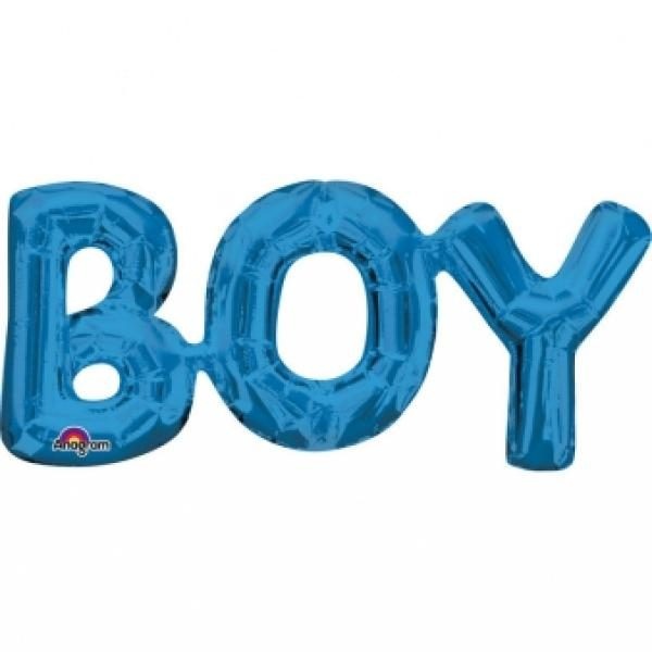 Μπαλόνι Φοιλ Γράμματα Boy Μπλε