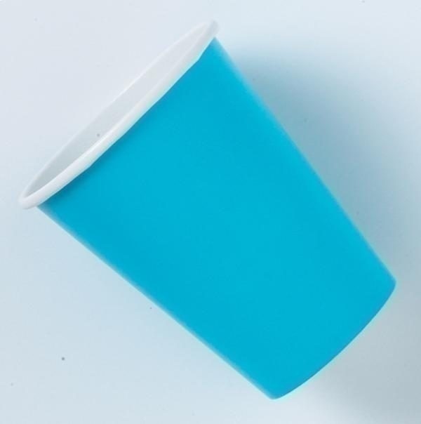 Ποτήρια Χάρτινα 266ml Τυρκουάζ /8 τεμ