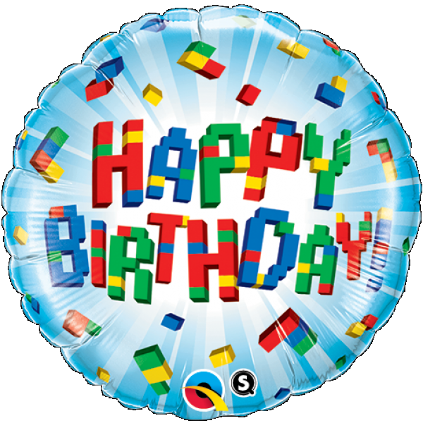 Μπαλόνι Φοιλ 18 Στρογγυλό Happy Birthday Lego
