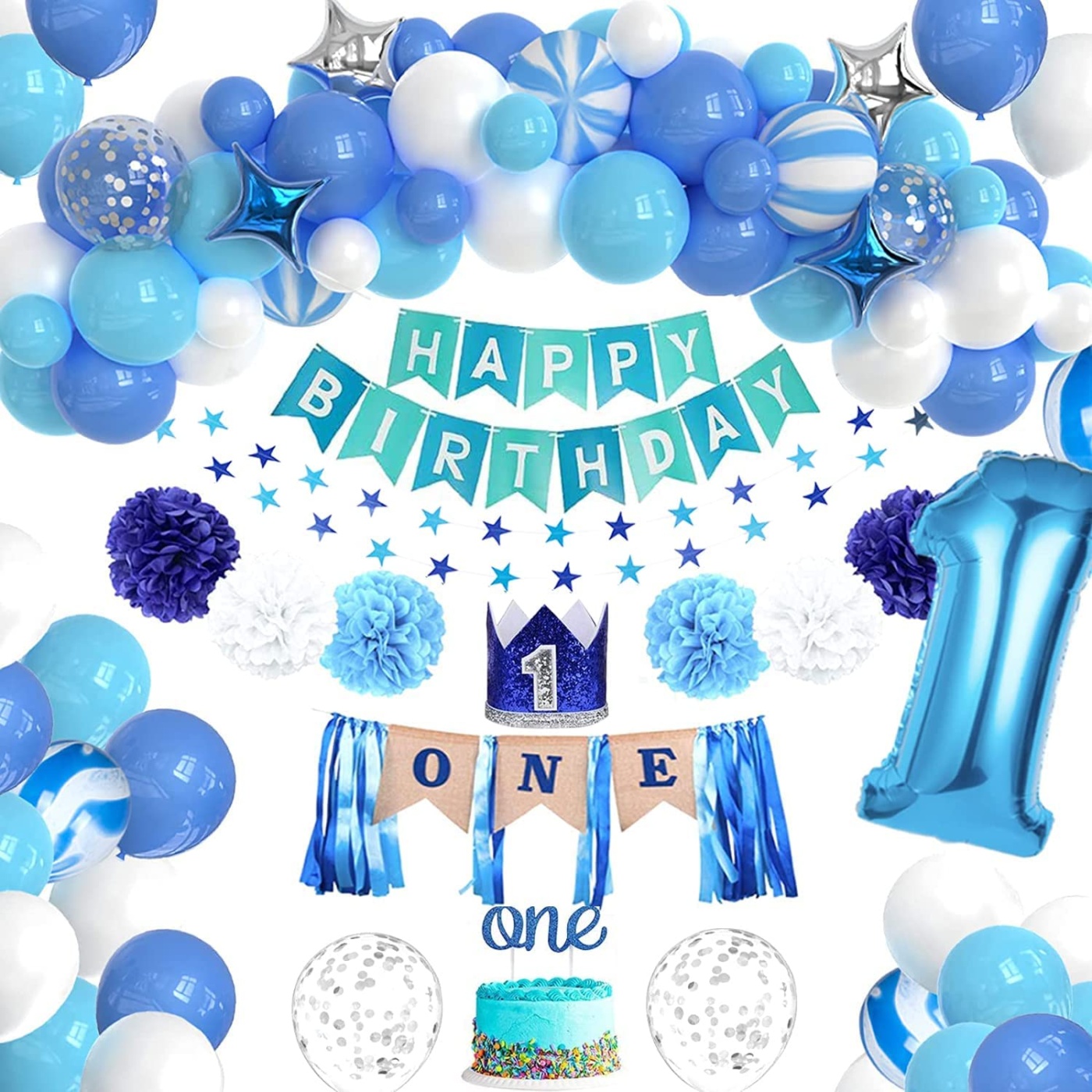 1st Birthday Blue Boys