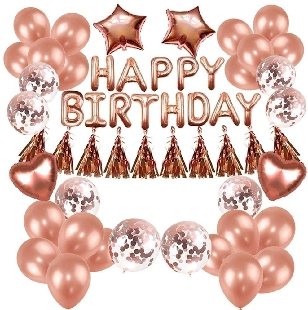 Rose Gold Birthday Party Decorations