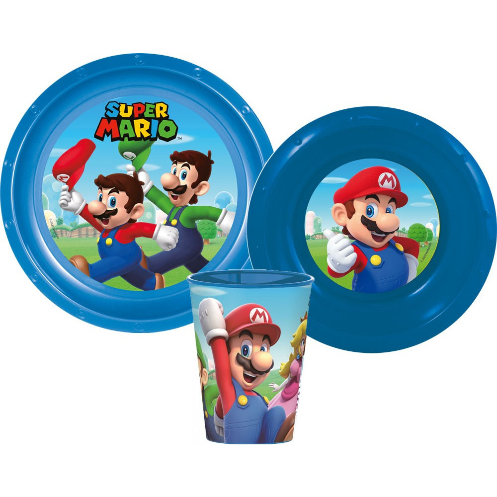 Σετ Φαγητού Super Mario 3τμχ για 2+ μηνών