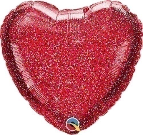 Μπαλόνι Φοιλ 18 Glittergraphic Red / 46εκ