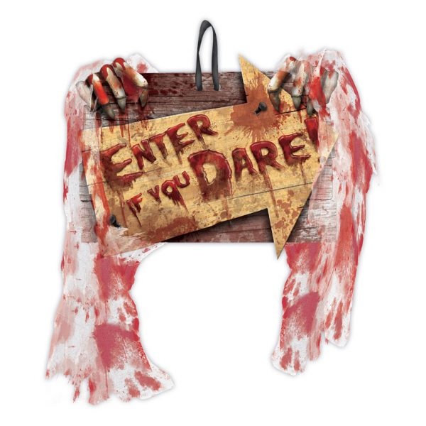 Ταμπέλα Enter If You Dare Creepy Carnevil