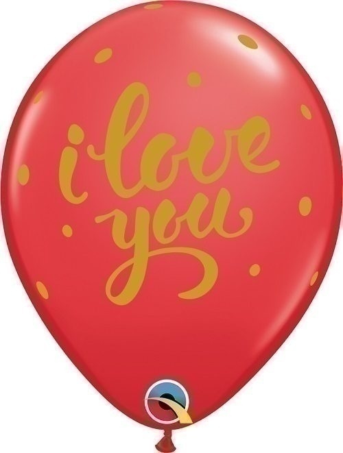 Μπαλόνια Λάτεξ 11 I Love You Bold Script / 25 τεμ
