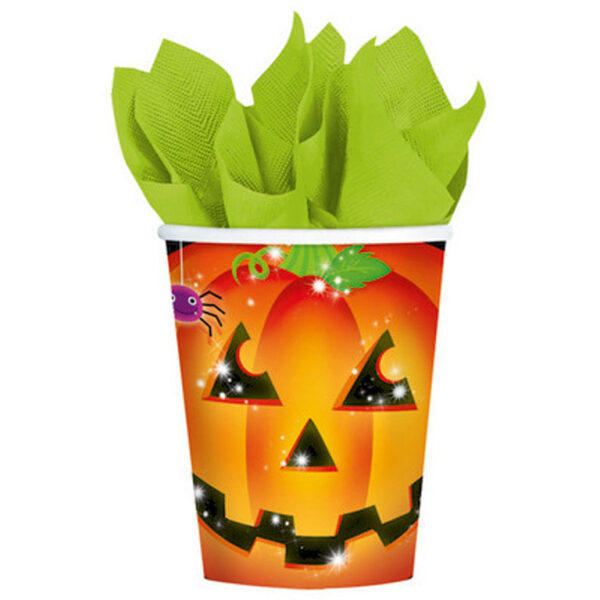 Ποτήρια χαρτ. 266ml Perfect Pumpkin /8 τεμ