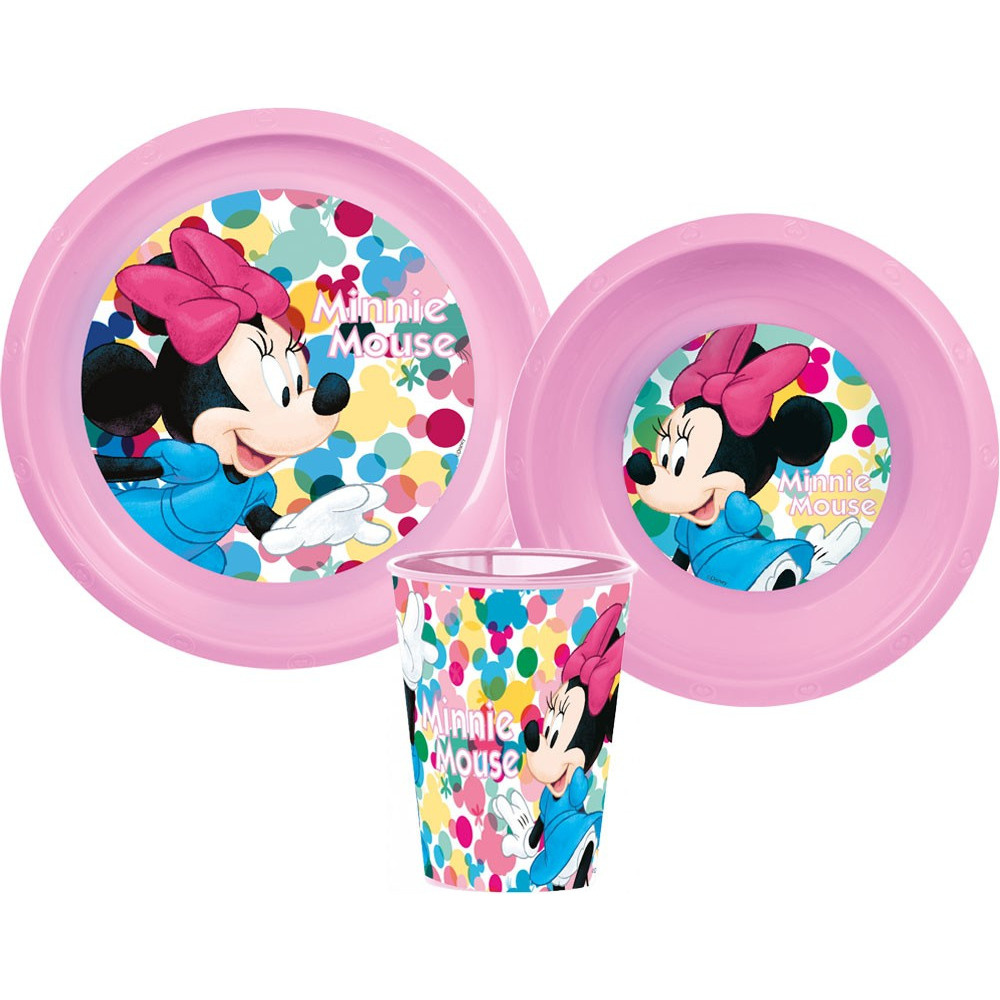 Σετ Φαγητού Minnie Mouse 3τμχ για 2+ μηνών