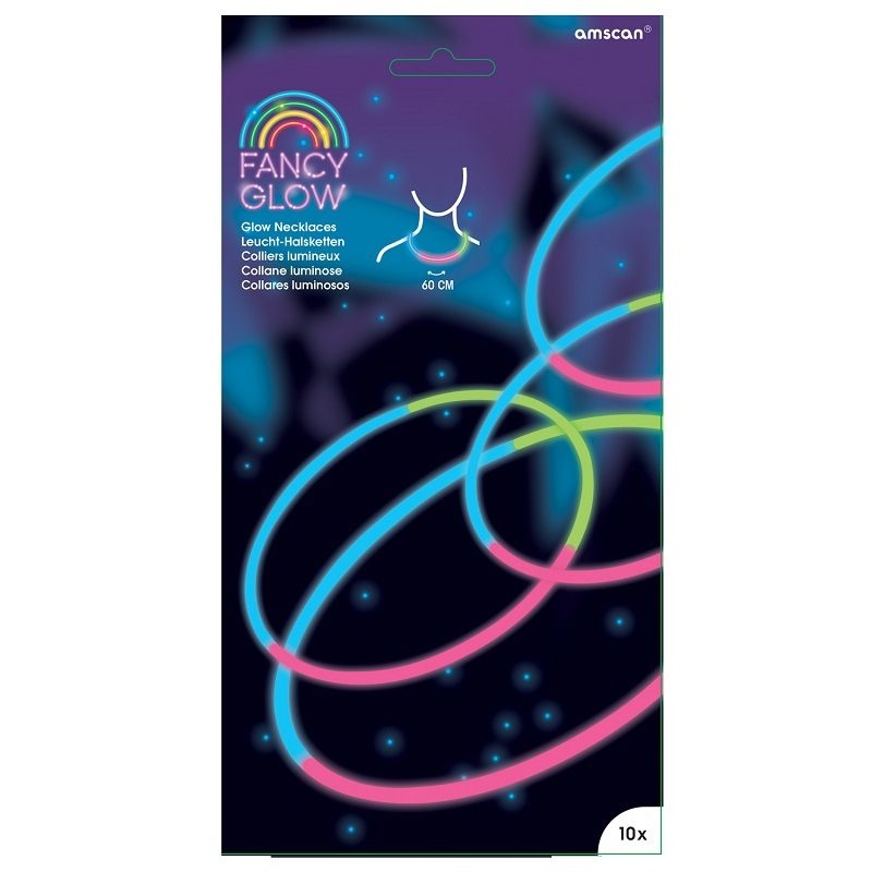 Κολιέ Glow 60εκ Tri-Colour / 10 τεμ
