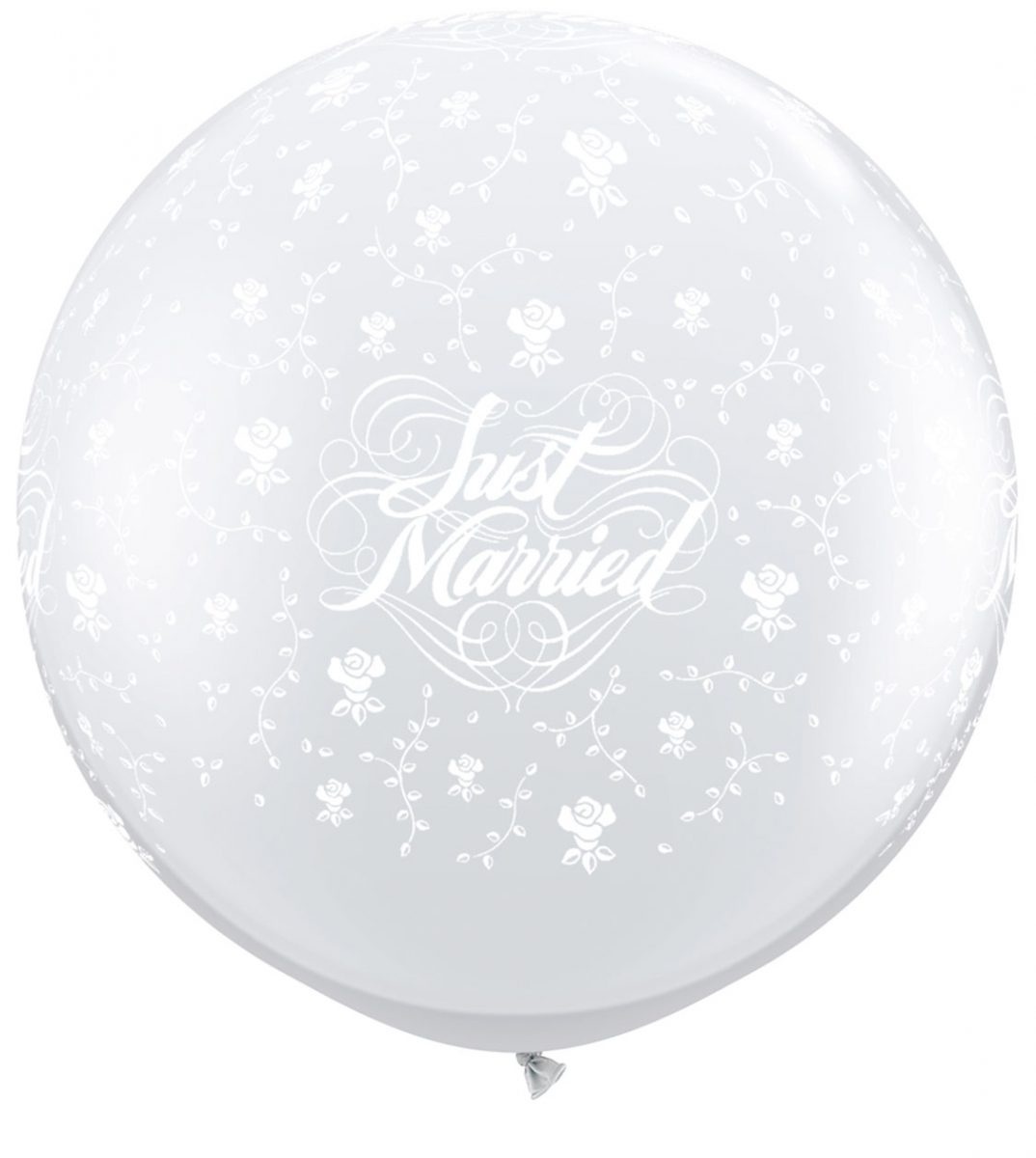 3Π Just Married Flowers- A - Round Diamond Clear/2 τεμ