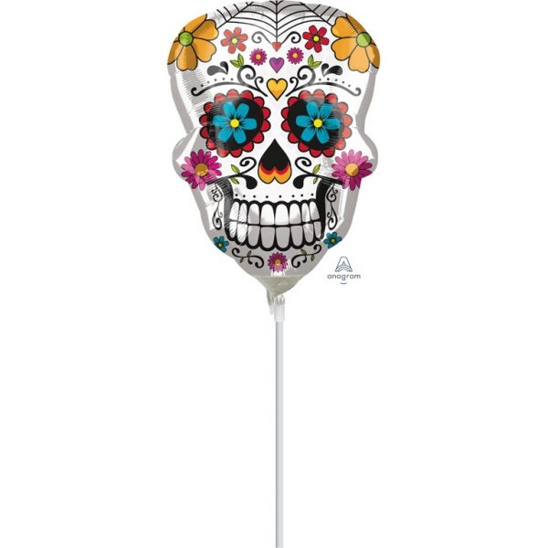 Μπαλόνι Φοιλ Μίνι Σχήμα Sugar Skull - Νεκροκεφαλή