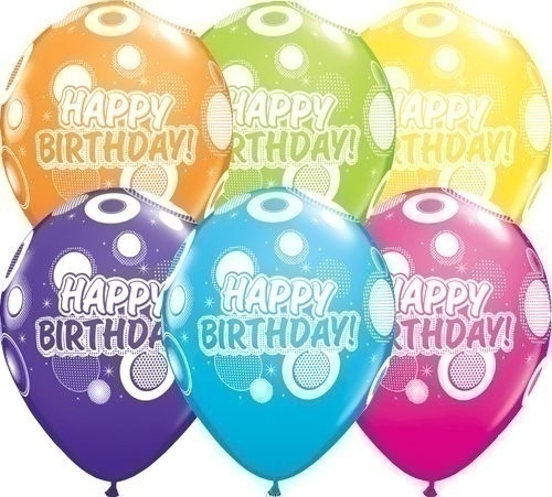 Μπαλόνια 11 Birthday Dots & Glitz /25 τεμ