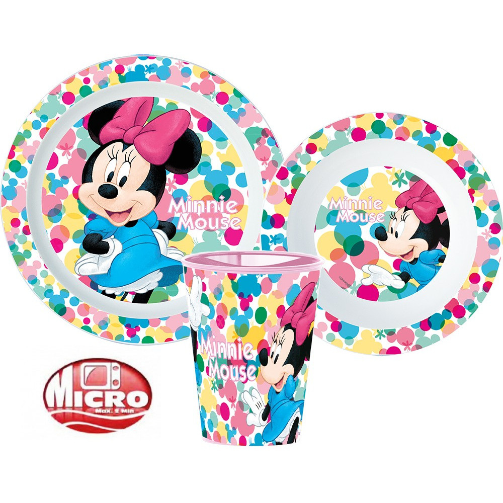 Σετ Φαγητού Minnie dots 3τμχ για 2+ μηνών