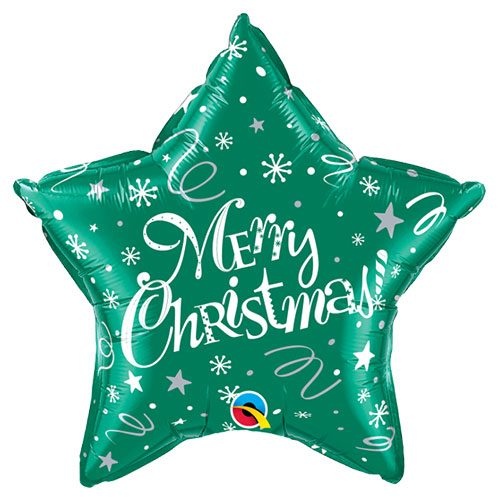 Μπαλόνι Φοιλ 20 Άστρο Merry Christmas Πράσινο/ 51εκ