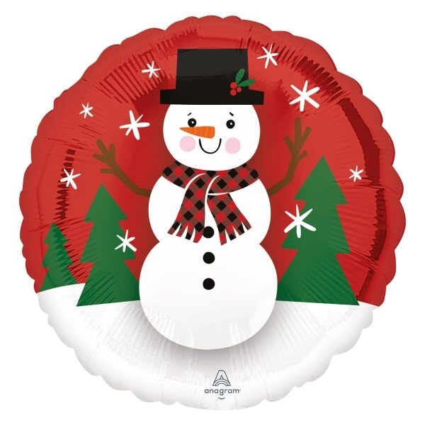 Μπαλόνι Φοιλ 17 Smiley Snowman / 43 εκ