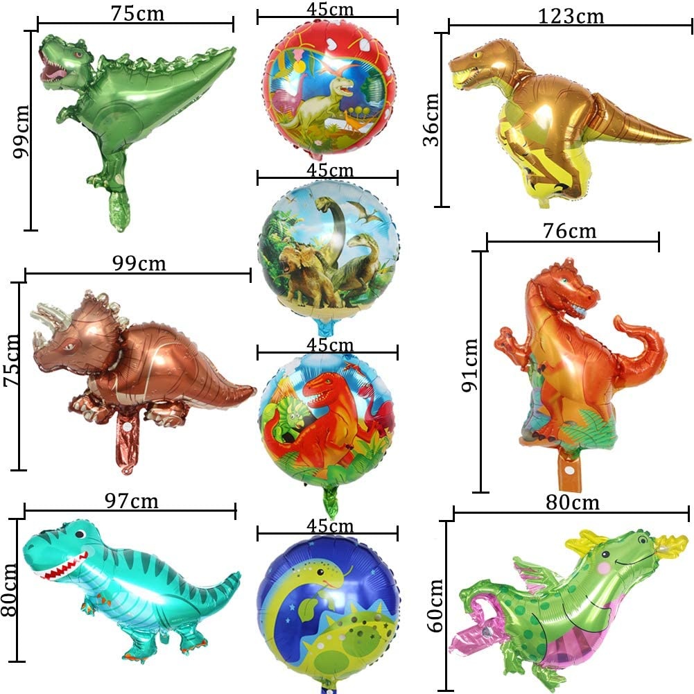 Σετ Mπαλονιων "dino" / 10 Μπαλόνια - Image 2