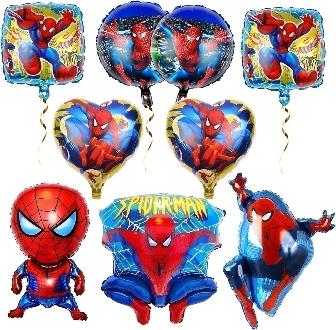 Σετ Μπαλονιών Spiderman / 9 τμχ
