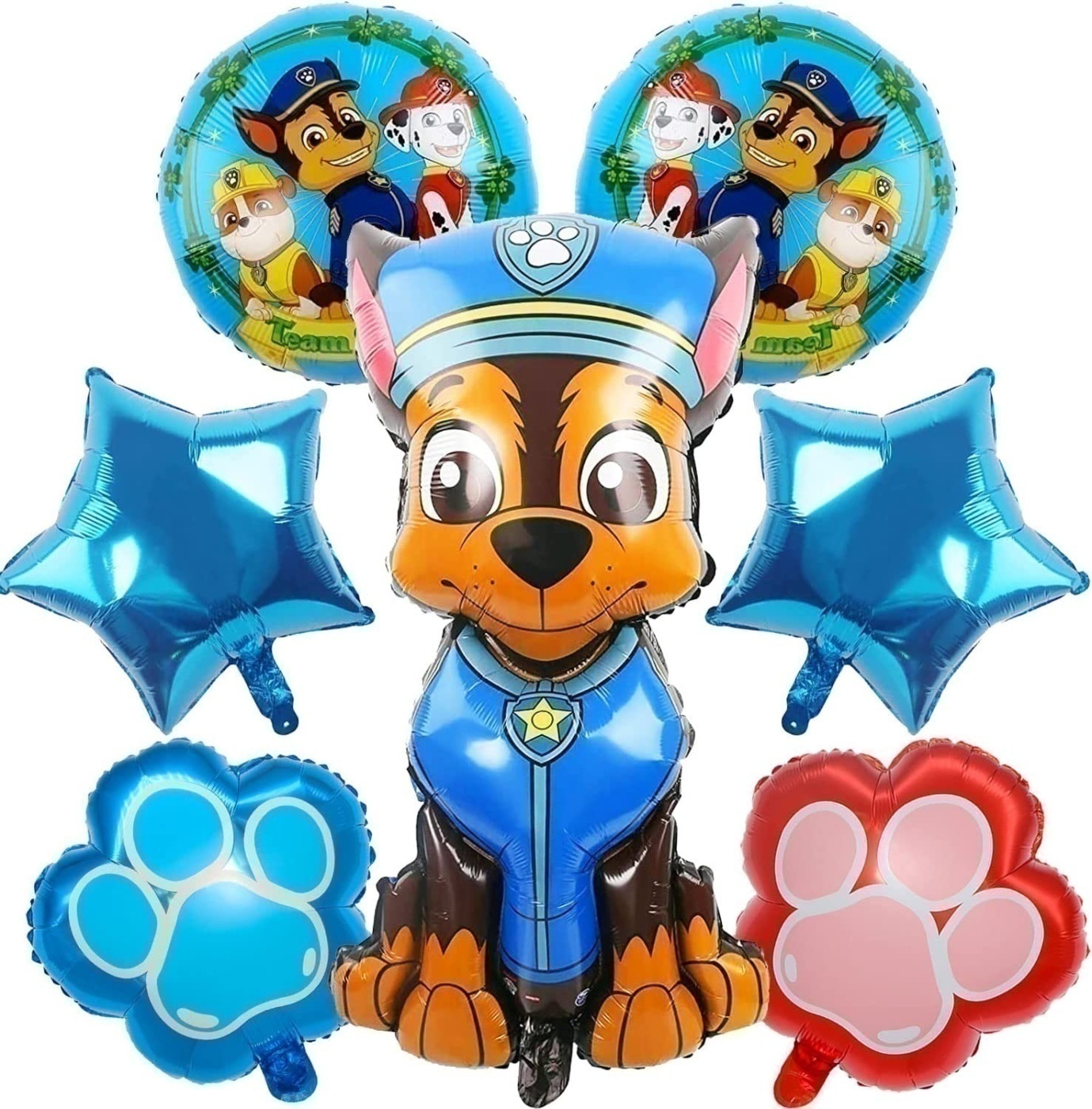 Σετ μπαλονιών Paw Patrol Τσέις "Το κουτάβι αστυνομικός"