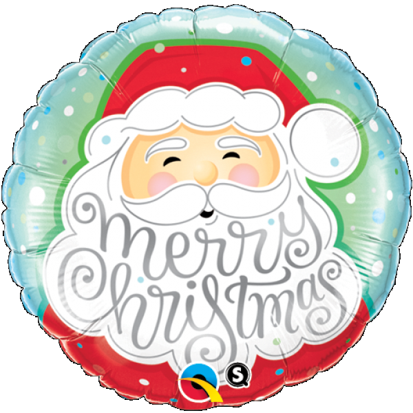 Μπαλόνι Φοιλ 18 Στρογγυλό Merry Christmas Santa