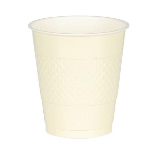 Ποτήρια 355ml πλαστικά Ιβουάρ /10 τεμ