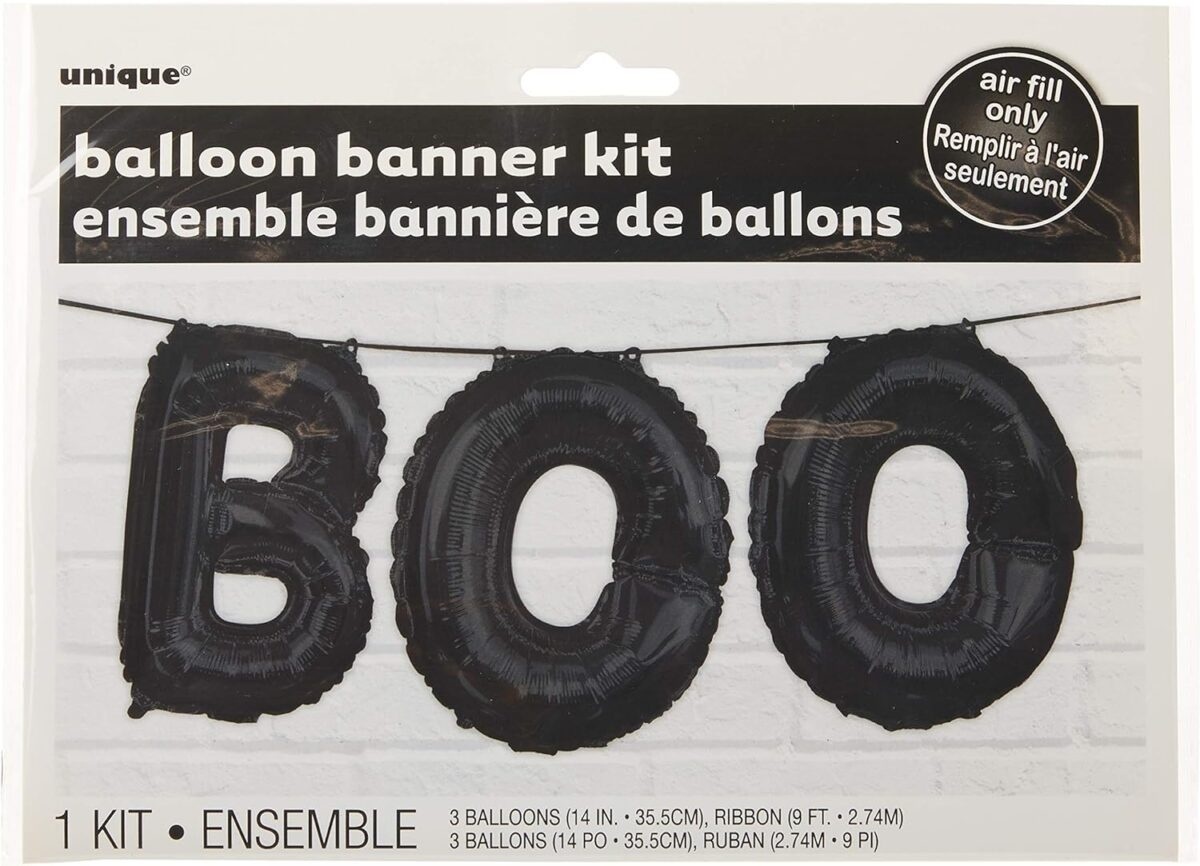 Γιρλάντα με Φοιλ Γράμματα BOO