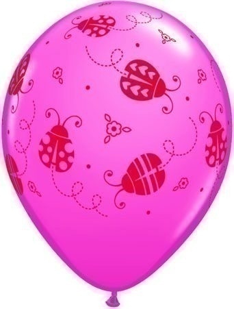 Μπαλόνια 11 Ladybugs White & Rose /25 τεμ