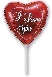 Μπαλόνι Φοιλ 4 Καρδιά I Love you / 10 εκ