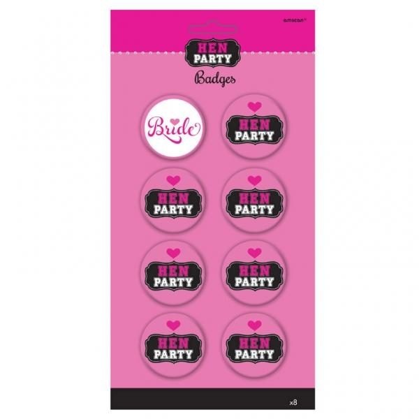 Κονκάρδες Hen Party /8 τεμ