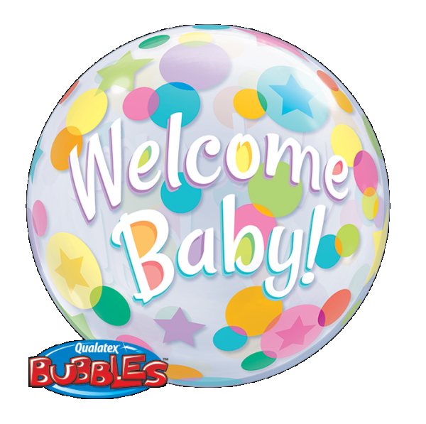 Bubble Μονό Welcome Baby Dots