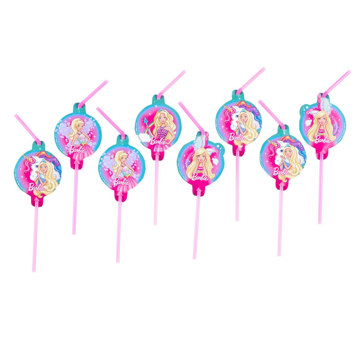 Καλαμάκια Barbie Dreamtopia /8 τεμ