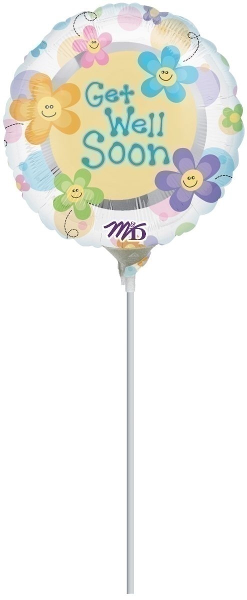 9 Smiley Flowers - Get Well