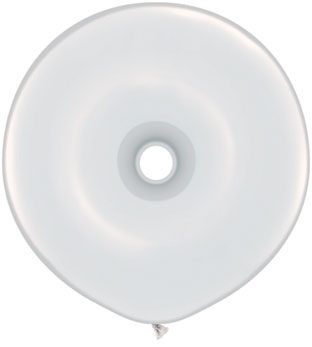 Μπαλόνια Donut 16 Λευκό /25 τεμ