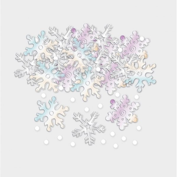 Κομφετί Snowflakes Iridescent 14 g - Χιονονιφάδες - Confetti